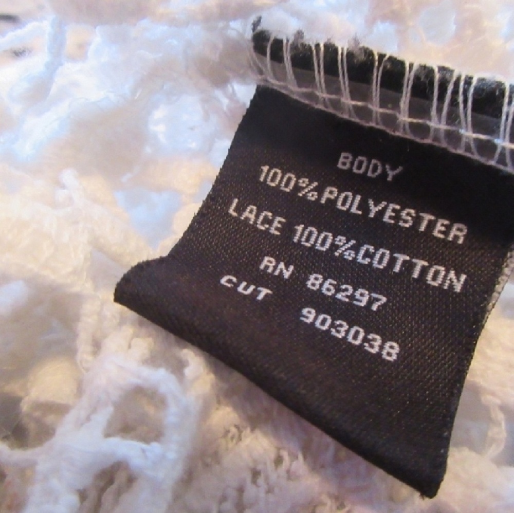 BCBGMaxAzria Lace Crochet Top White - Picture 5 of 6